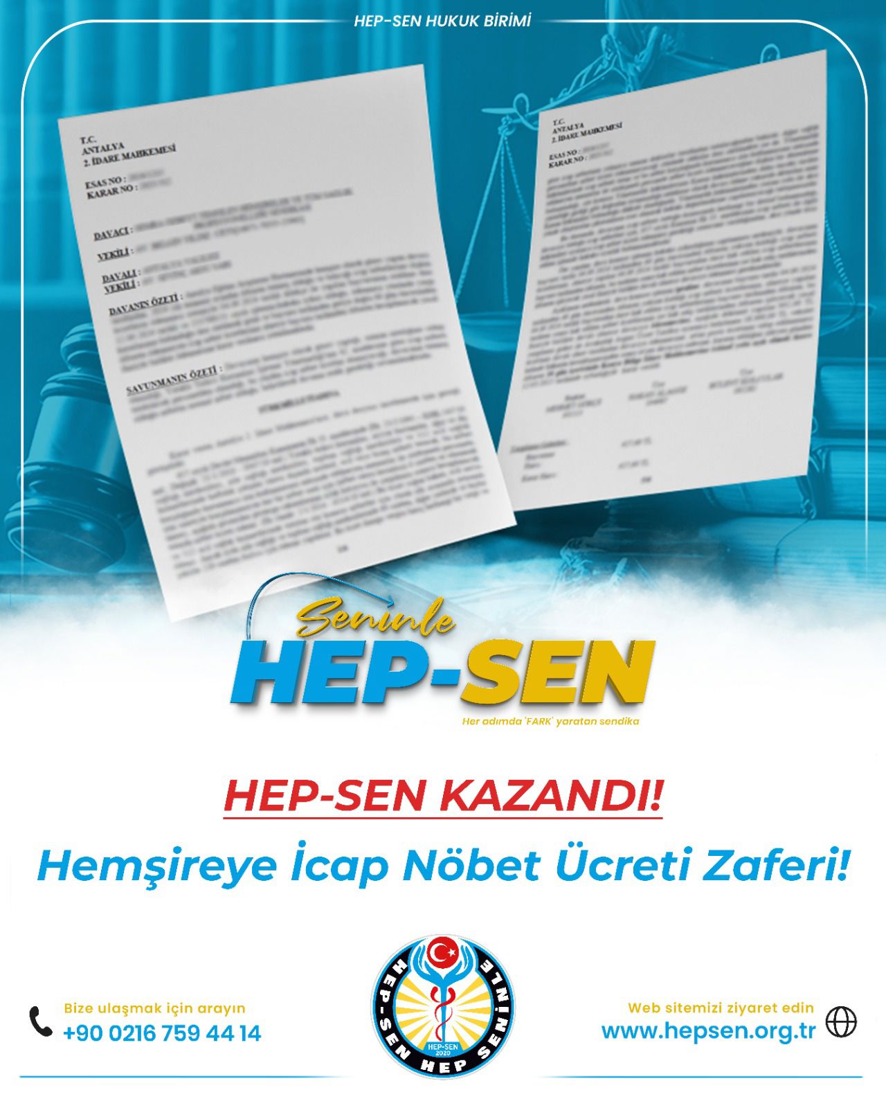 Hemşireye İcap Nöbet Ücreti Zaferi!